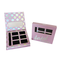 Haute qualité personnalisable couleur bricolage magnétique ombre à paupières Palette boîte de maquillage carré brillant mat Options de stratification produits en papier