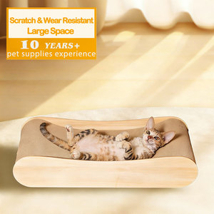 Grande Villa pour <span class=keywords><strong>Chat</strong></span> Tout-en-un avec Griffoir, Lit et Arbre à Grimper – <span class=keywords><strong>Abri</strong></span> Durable en <span class=keywords><strong>Carton</strong></span> pour un Sommeil Confortable et Abordable - Product Image 1