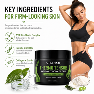 VBE Peptide Collagène Thermo Raffermissant Pré-Entraînement : Sérum Corporel, Crème et Gel Chaud Effet Raffermissant et Tenseur, Crème Stimulante de Transpiration - Product Image 3