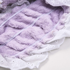 Factory Custom Plush <b>Lace</b> Spa Hair Band Bow <b>Elasticity</b> Wide Headband Makeup Face Wash Promotional Hair Accessories - Product Image 4