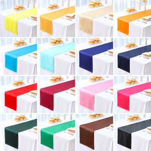 Camino de Mesa de Satén Colorido para Bodas y Banquetes, Decoración de Mesa - Product Image 2