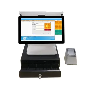 Bozz K8 supplier windows android pos system terminal linux point of sale all in one cash register machine