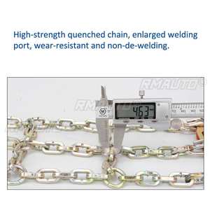 Cadenas de Nieve y Hielo Universales de Acero para Ruedas de Camiones y Automóviles, Cinturón Antideslizante para Invierno, Cadenas para Ruedas de Vehículos SUV, Seguridad en Carreteras de Barro - Product Image 5