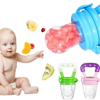 Food Grade Siliconen En Veilig Zachte Bpa-vrij Training Masseren Speelgoed Bijtring Silicone Baby Vers Fruit Feeder Fopspeen