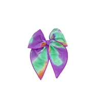 Barrettes à cheveux personnalisées en gros avec pinces, design tendance pour femmes, nœuds tie-dye