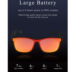 2022 mode BT appel musique sans fil lunettes de soleil Ar lunettes hommes femmes lunettes intelligentes PC caméra lunettes <span class=keywords><strong>miroir</strong></span> unisexe S noir - Product Image 5