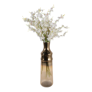 Vaso moderno in vetro smerigliato, alto, per fiori, per soggiorno, camera da letto, ufficio, decorazione. - Product Image 2