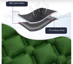 Matelas pneumatique double auto-gonflable avec pompe à pied, portable, pour camping en plein air, tapis de couchage pour tente, ultraléger, imperméable, pliable - Product Image 2