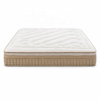 Luxuriöse Langlebige Wellenförmig Gesteppte Matratze OEM Großhandel Individuelles Logo Gel-Memory-Schaum Taschenfederkern King Queen Size Schlafzimmer Hotel