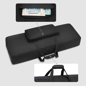 Estuche para Teclado de 61 Teclas BSCI, Bolsa para Teclado, Funda para Piano, 40"x16"x6" Impermeable, Nailon Oxford 600D Negro, Acolchado de Espuma de 10MM - Product Image 5