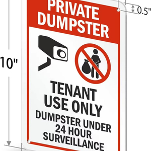 Panneau d'avertissement vidéo bilingue « En service permanent » <span class=keywords><strong>18</strong></span> x 12 pouces, en aluminium 63 mil, réflecteur de qualité ingénierie laminé 3M - Product Image 2