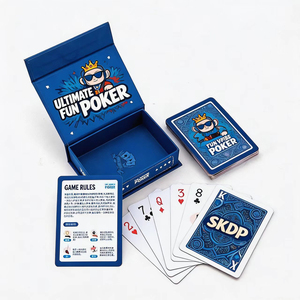Cartes à jouer personnalisées imprimées, coins carrés, finition brillante, jeu de cartes durable, boîte en papier, cartes à jouer en papier pour poker - Product Image 4