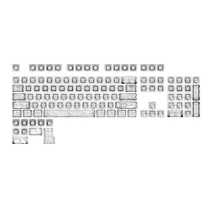 Firstblood FC114 SA klavye tuş tamamen şeffaf 114 tuşları parça Keycaps oyun mekanik klavye için tuş