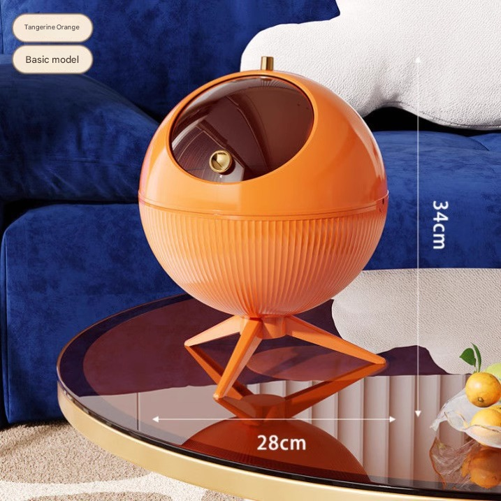 Desktop trash can-vibrant orange