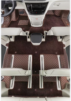 Tapis de sol MPV voiture cuir tapis de voiture personnalisé tapis de sol de voiture pour Chrysler Pacifica/Toyota Previa/Kia Sinna