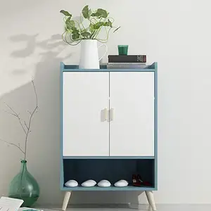 Storage Cabinet Blue Sideboard Multi-Function Shoes Case for Hallway Dining Room,Kitchen or Bedroom