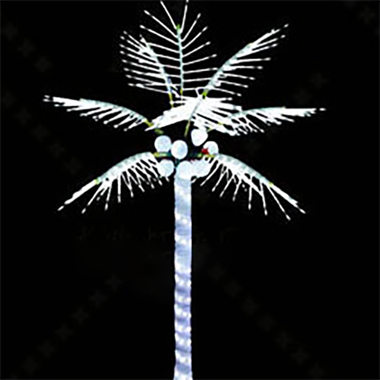 Colorful attractive LED palm tree light garden decoration lighting