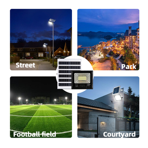 Đèn pha năng lượng mặt trời LED ngoài trời OKELI độ sáng cao 100lm/w, chất liệu ABS, điều khiển từ xa, công suất 15w 25w <span class=keywords><strong>40w</strong></span> 60w 100w 200w 300w - Product Image 5