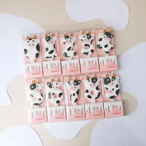 Huaming Hot Selling Creative Cow Digital Candles Children's Party Decorative Candles Cartoon Cow Number Birthday Candles