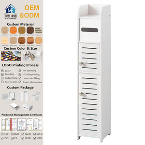 Doppio livello sopra il gabinetto di stoccaggio della toilette per i piccoli spazi sottile porta <span class=keywords><strong>carta</strong></span> con il pavimento ad angolo bagno di stoccaggio - Product Image 1
