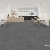 Karpet Geometris Modern Ramah Lingkungan, Anyaman Tebal Polypropylene Loop Pile, Anti-Slip, Tahan Noda Air, Peredam Suara