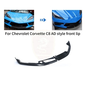 Pour Chevrolet Corvette C8 Stingray Z06, amélioration style AD, séparateur avant en carbone sec, modèle 2023 - Product Image 4