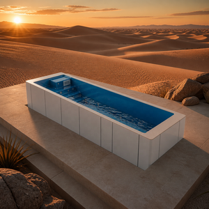 <span class=keywords><strong>Piscine</strong></span> préfabriquée en fibre de verre de 25 pieds, <span class=keywords><strong>piscine</strong></span> modulaire intégrée de 7,6 m avec équipement complet, <span class=keywords><strong>piscine</strong></span> en FRP durable - Product Image 1
