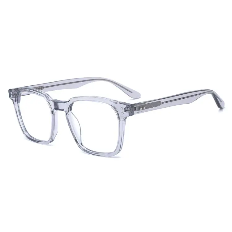 Gafas de estilo vintage para hombre y mujer, anteojos con montura óptica de acetato de alta calidad, color negro, 2021