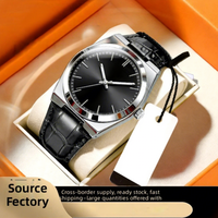 Nouvelle Montre Homme 2026 de Luxe Léger et Haut de Gamme, Entièrement Automatique, Boîtier en Alliage et Cuir Premium, Montre-Bracelet à Quartz Tendance pour Affaires