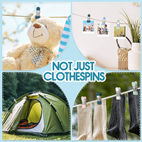 Organisateur de vêtements en métal robuste, séchoir à linge, cintre à linge simple brillant, pinces à linge pour chaussettes, pinces à papier pour sécher les photos