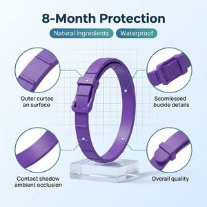 Collar Antipulgas y Garrapatas para Gatos con Logotipo Personalizado, Protección <span class=keywords><strong>de</strong></span> 8 Meses, Impermeable, Recomendado por Veterinarios, con Hebilla <span class=keywords><strong>de</strong></span> Seguridad - Product Image 4