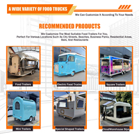 Cuisine mobile, remorque alimentaire, stand de restauration rapide, camion de restauration rapide, camion à pizzas, kiosque mobile à glaces, remorque de concession de tacos