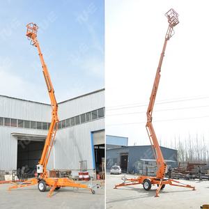 10 मीटर-22 मीटर टेलीस्कोपिक बूम लिफ्ट ट्रेलर उच्च-ऊंचाई रखरखाव लिफ्टिंग स्पाइडरर्स उत्पाद श्रेणी बूट लिफ्ट - Product Image 4