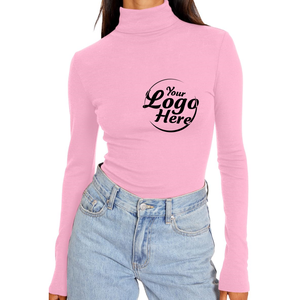 Camisa de manga larga Tops cortos básicos Cuello alto Camisas de manga larga Moda de otoño Ropa interior térmica básica Tops Ropa de invierno - Product Image 1