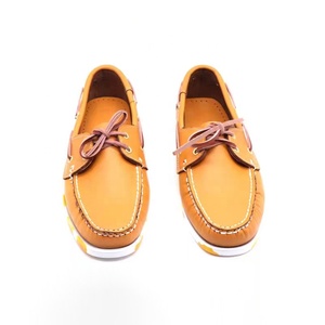 Mocassini da <span class=keywords><strong>Uomo</strong></span> di Design Gialli in Pelle Leggeri Antiscivolo, Stile Barefoot, Invernali a Taglio Alto, Tipo <span class=keywords><strong>Scarpe</strong></span> da Barca per Tutte le Stagioni - Product Image 2