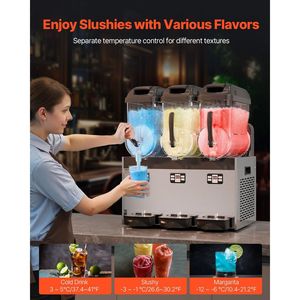 Commercial 12Lx3 <b>Slushy</b> <b>Machine</b> Margarita Smoothie Frozen Drink Dispenser High-capacity <b>Maker</b> - Product Image 5