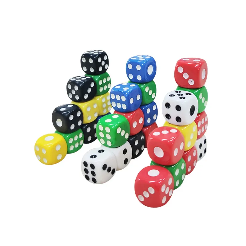 Dés de Poker de 14mm pour jeu de Ludo, jeu de dés RPG