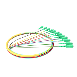 Cable LSZH de Alta Calidad, Producto OEM, Fibra Óptica Monomodo G652D, SC/UPC SC/APC, Pigtail de 12 Hilos - Product Image 5