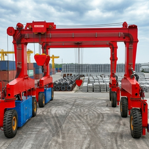 Grue à portique sur pneus en caoutchouc de 10 à 50 tonnes, grue RTG pour le levage en port, terminal et entrepôt - Product Image 5
