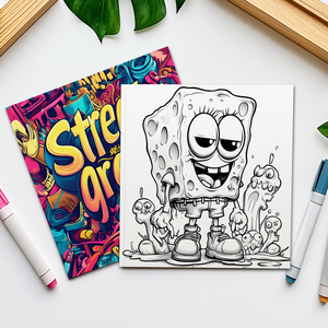 Libro para Colorear de Grafitis Urbanos, Libro para Colorear de <span class=keywords><strong>Arte</strong></span> Urbano Vibrante, Libro para Colorear Creativo y Genial para Jóvenes y Adultos - Product Image 3