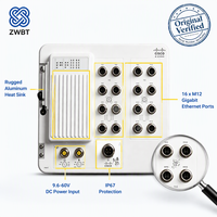 Cisco Switch Catalyst IE-3400H-16T-E Hochleistungs-IP67-Switch 16x 1G M12 X-Coded -40°C bis 75°C Wandmontage Lüfterloser Netzwerk-Essentials-Switch