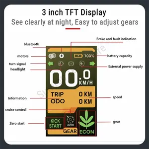 Stock UE Mise à niveau <span class=keywords><strong>TEVERUN</strong></span> <span class=keywords><strong>FIGHTER</strong></span> <span class=keywords><strong>MINI</strong></span> 52V 20.8A Trottinette électrique BMS intelligent Version application Double moteur 2*1000W Vitesse 60 km/h - Product Image 4