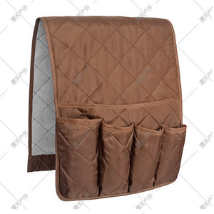 Sac de rangement suspendu pour accoudoir de canapé, 35x13 pouces, organisateur multi-poches en polyester pour télécommande et articles quotidiens dans le salon - Product Image 2