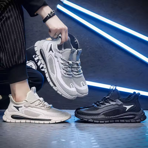 Zapatos deportivos de hombre de alta calidad y a la moda, zapatillas transpirables de malla, antideslizantes, ligeras, con forro de cuero genuino, para correr. - Product Image 4