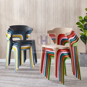 Fabricants de meubles de salle <span class=keywords><strong>à</strong></span> manger bon marché, chaises empilables en plastique blanc pour la maison Pp Cafe Restaurant - Product Image 2