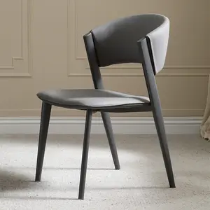 İtalyan minimalist yemek sandalyesi Modern ışık lüks yüksek sınıf kantin sandalye tasarımcı ev tek otel yemek kral costes sandalye
