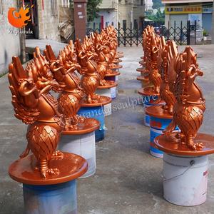 Sculpture d'<span class=keywords><strong>oiseau</strong></span> Dapeng or pulvérisé personnalisé ornement de jardin extérieur en fibre de verre motif animal pour l'artisanat municipal - Product Image 4