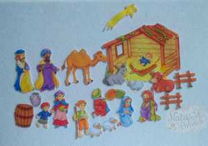 Préscolaire enfants cadeau <span class=keywords><strong>jouet</strong></span> apprentissage <span class=keywords><strong>jouet</strong></span> histoires de noël Bible <span class=keywords><strong>naissance</strong></span> de jésus nativité feutre flanelle conseil ensembles - Product Image 2