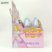 Superloves Coffret Princesse Chocolat Sucré Multicolore Solide 12g/15g Boîte de Jouets et Bonbons pour Filles Boîte Mystère pour Enfants