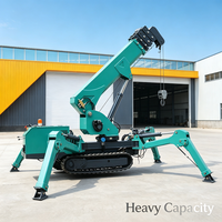 Mini-grue araignée entièrement électrique à batterie, conçue pour un levage silencieux en milieu muséal, pour le travail